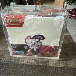 Pokemon Destined Rivals Booster Box Sealed With Acrylic Case! - Image 1