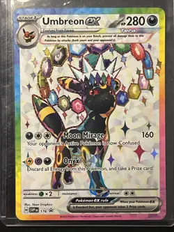 Umbreon ex 176 Prismatic Evolutions Premium Figure Collection Promo Pokemon TCG - Image 1
