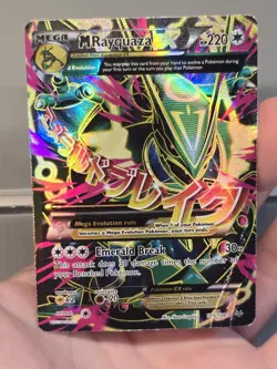 Mega Rayquaza 105/108 - DMG Binder Copy | Roaring Skies Damaged Pokemon TCG - Image 1