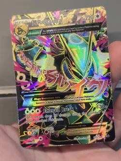 Mega Rayquaza 105/108 - DMG Binder Copy | Roaring Skies Damaged Pokemon TCG - Image 2