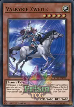 1st ed Valkyrie Zweite super rare SHVA-EN002 Yugioh - Image 1