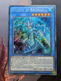 Nekroz of Brionac THSF-EN014 Secret Rare 1st Edition Yugioh - LP - Image 1