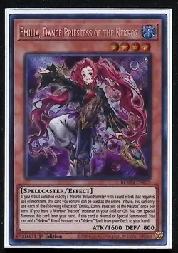 Emilia, Dance Priestess Of The Nekroz BLMM-EN025 Secret Rare 1st Edition Yugioh - Image 1