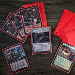 Sages Secret Red Rain Small/Standard Card Sleeves (Pokemon, MTG, Yugioh) 100x - Image 3