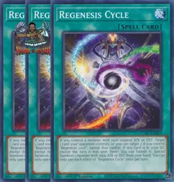 Yugioh! 3x Regenesis Cycle DUAD-EN063 Common 1st Ed NM - Image 1