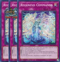 Yugioh! 3x Regenesis Commands DUAD-EN077 Common 1st Ed NM - Image 1