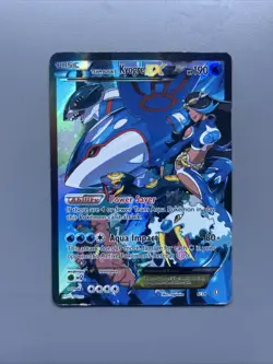 Pokemon TCG Double Crisis Team Aqua’s Kyogre EX Full Art Holo Rare 6/34 NM - Image 1