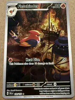Pokemon TCG Fletchinder Card 199/193 Sv02: Paldea Evolved - Image 1