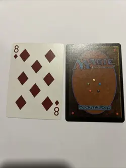 Eight Of Diamonds MTG Yaquinto Poker Playing Card Magic The Gathering WOTC 1994 - Image 1