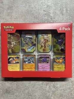 Pokemon SV 151 - 4 Mini Tins + 4 Promo Cards Bundle - SAMS CLUB EXCLUSIVE - Image 1