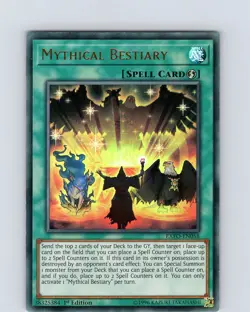 Yu-Gi-Oh TCG Mythical Bestiary EXFO-EN058 1st Edition Ultra Rare Card NM - Image 1