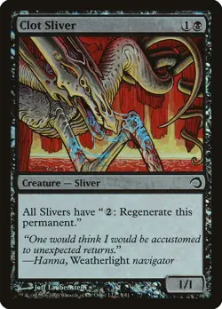 Clot Sliver FOIL Premium Deck Series: Slivers NM Black Common MTG CARD ABUGames - Image 1