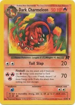 Dark Charmeleon 32/82 Uncommon Team Rocket Pokemon Card - Image 1