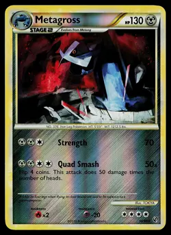 Pokemon Card - Metagross Undaunted 18/90 Reverse Holo - Image 1