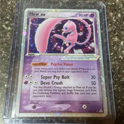 Pokemon TCG Mew EX Holon Phantoms Holo Ultra Rare Card 100/110 EX/NM - Image 1