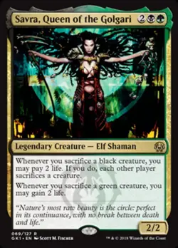 1x Savra, Queen of the Golgari Light Play, English Guilds of Ravnica Guild Kits - Image 1