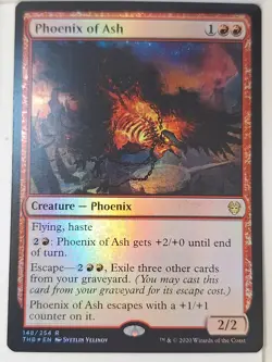Phoenix of Ash - FOIL - Theros: Beyond Death - Magic the Gathering MTG Nice! - Image 1