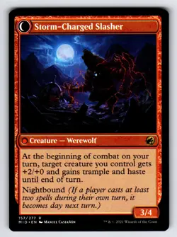 Reckless Stormseeker R Innistrad: Midnight Hunt # 157 NM Normal - Image 2