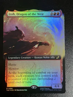 Iroh, Dragon of the West - #194 Foil Extended - Avatar: The Last Airbender - Mtg - Image 1