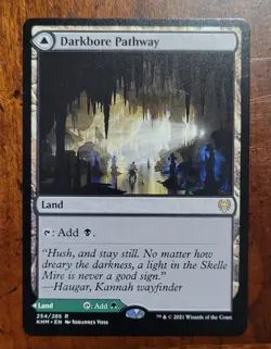 Darkbore Pathway x1 MTG Kaldheim Magic Light Play LP English - Image 1