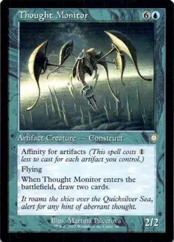 MTG Thought Monitor (Retro Frame) (98) | LP | Commander: The Brothers' War {BRC} - Image 1