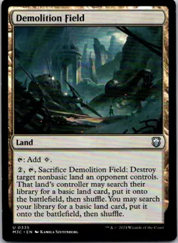 Magic the Gathering HP Demolition Field Modern Horizons 3 Commander MTG - Image 1