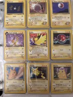 Full Binder Of Vintage Pokemon Base Set Jungle And More Even 1st Edition Rares - Image 1