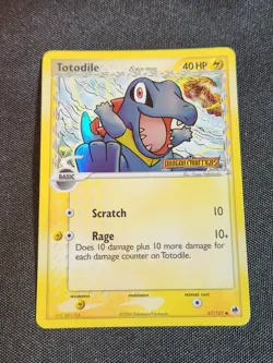 Pokemon Totodile - EX Dragon Frontiers 67/101 Reverse Holo Stamped MP TO LP - Image 1