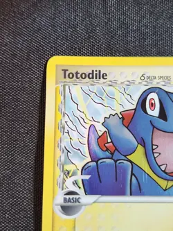 Pokemon Totodile - EX Dragon Frontiers 67/101 Reverse Holo Stamped MP TO LP - Image 5