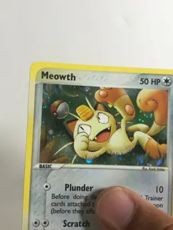 Pokemon TCG Black Star Promo Holographic Meowth 013 Light Played - Image 2