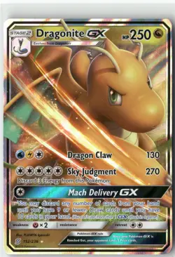 Dragonite GX, Pokemon SM - Unified Minds Ultra Rare, 152/236 NM - Image 1