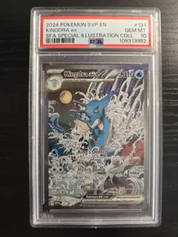 Pokemon TCG Scarlet and Violet Black Star Promo Kingdra EX 131 PSA 10 - Image 1