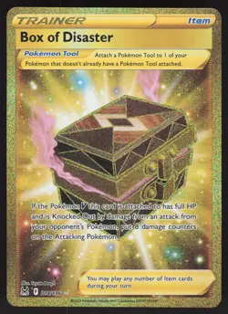 Box of Disaster 214/196 Secret Rare Pokemon TCG Lost Origin NM - Image 1