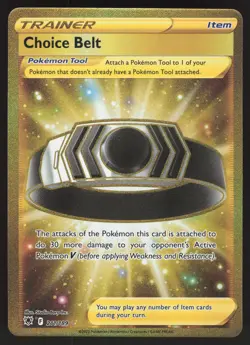 Choice Belt 211/189 Secret Rare Pokemon TCG Astral Radiance NM - Image 1