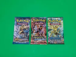 Pokemon TCG XY Breakpoint Breakthrough Steam Siege Booster Packs Lot Of 3 Sealed - Image 2