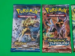Pokemon TCG XY Breakpoint Breakthrough Steam Siege Booster Packs Lot Of 3 Sealed - Image 3