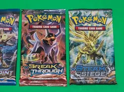 Pokemon TCG XY Breakpoint Breakthrough Steam Siege Booster Packs Lot Of 3 Sealed - Image 4