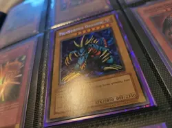 Yugioh LOB-000 Tri-Horned Dragon 1st Edition English Glossy Print (VLP/NM) - Image 3