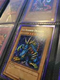 Yugioh LOB-000 Tri-Horned Dragon 1st Edition English Glossy Print (VLP/NM) - Image 4