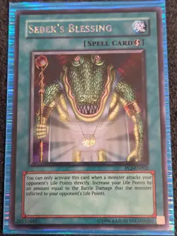 Yugioh Singles - Sebek's Blessing - Secret Rare - PCJ-EN002 - Unlimited - NM - Image 1