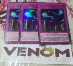 3x (M/NM) Graveyard of Wandering Souls DUOV-EN043 Ultra Rare 1st Edition YuGiOh - Image 1