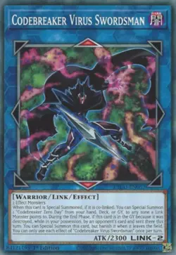 Codebreaker Virus Swordsman - ETCO-EN052 - Common - 1st Edition - Lightly Played - Image 1