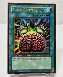 Brain Control GLD1-EN033 Gold Rare Limited Edition Yugioh 7989 - Image 1