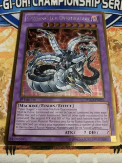 Yugioh Chimeratech Overdragon - PGLD-EN056 1st NM - Image 1