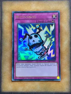 Yugioh Wattcancel LART-EN068 Ultra Rare Lost Art Promo Limited Edition LP - Image 1