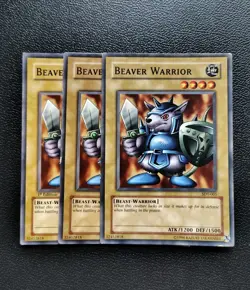 Yu-Gi-Oh - Beaver Warrior 3X - Full Playset - Image 1
