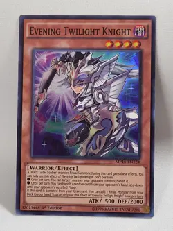 3 x YuGiOh Evening Twilight Knight MP16-EN124 Super Rare 1st Ed NM - Image 3