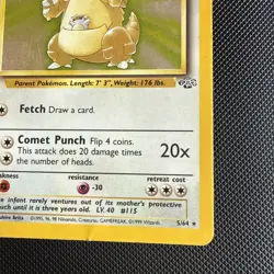 Kangaskhan 5/64 Holo Rare Base Set Pokemon Trading Card TCG - Image 4