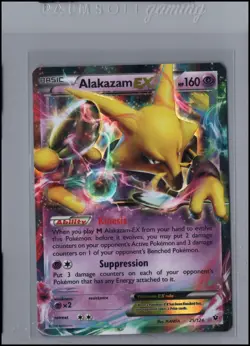 Pokemon Card Alakazam EX (25/124) Fates Collide Rare Holo Foil/Holo - Image 1