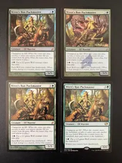 MTG - Wren's Run Packmaster x4 (Two are FOIL) - Image 1